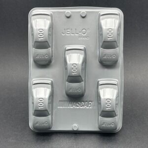 Jell-O NASCAR Jigglers Shots Molds Makes 5 Cars Gray Plastic 1/64 Scale (3"Long)